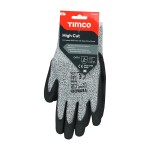 Timco High Cut Gloves - PU Coated HPPE Fibre with Glass Fibre