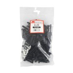 Timco Cable Tie Plugs 8 x 40mm - Black