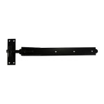 Timco Pair of Adjustable Band & Hook on Plates - Black