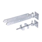 Timco Adjustable Hinge Set With Hook On Plate - Hot Dipped Galvanised