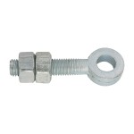 Timco Adjustable Gate Eyes with Nuts - Zinc