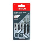 Timco Jigsaw Blades For Metal Cutting - Bi-Metal Blades