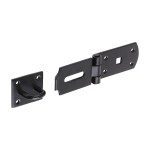 Timco Secure Bolt On Hasp & Staple - Heavy Duty - Black