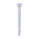 Timco Metal Construction Light Section Self Drilling Screws Countersunk, Wing-Tip - Silver Organic