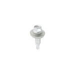 Timco Metal Construction Stitching Screws EPDM Washer Bi-Metal Hex - Silver Organic
