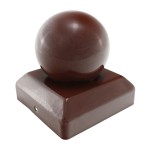 Timco Ball Fence Post Cap - Oxide Red