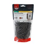 Timco Plastic Plugs 36mm - Brown
