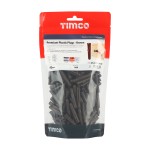 Timco Premium Plastic Plugs 42mm - Brown