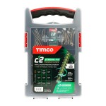Timco C2 Strong-Fix Mixed Grab Pack Double Countersunk Woodscrews Pozi 600 Piece - Yellow