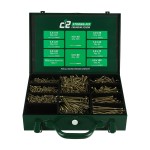 Timco C2 Strong-Fix Trade Case Double Countersunk Woodscrews Pozi 1798 Piece - Yellow