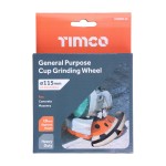 Timco General Purpose Cup Grinding Wheel 115 x 22.2mm