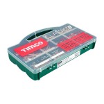 Timco Classic Multi-Purpose Woodscrews Mixed Tray Double Countersunk Pozi - Yellow