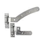 Timco Pair of Curved Rail Hinge Set - Left Hand - Hot Dipped Galvanised