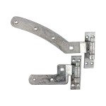 Timco Pair of Curved Rail Hinge Set - Right Hand - Hot Dipped Galvanised