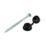 Timco Corrugated Sheet Fixings 10 x 3mm - Black