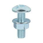 Timco Cable Tray Bolts with Flange Nuts - Zinc
