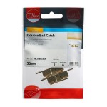 Timco Double Ball Catches - Electro Brass