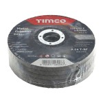 Timco Bonded Abrasive Disc 115 x 22.2 x 6.4mm - Metal Grinding Disc 25 Pack
