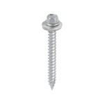 Timco Metal Construction Thin Sheet Metal to Timber Screws EPDM Washer Hex - Silver Organic
