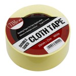 Timco Double Sided Cloth Tape 25m x 50mm - White