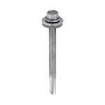 Timco Metal Construction Heavy Section Self Drilling Screws Hex - Silver Organic