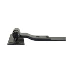 Timco Pair of Cranked Band & Hook On Plates - Black