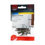 Timco Hammer-In Fixings 4 x 30mm Pozi - Yellow