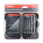 Timco Ground Jobber Drill Bit Set HSS 15pc