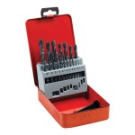 Timco Roll Forged Jobber Drill Bit Set HSS 19pc