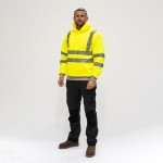 Timco Hi-Visibility Sweatshirt with Hood - Yellow