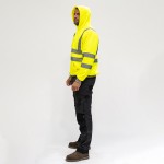Timco Hi-Visibility Sweatshirt with Hood - Yellow