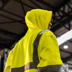 Timco Hi-Visibility Sweatshirt with Hood - Yellow