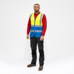 Timco Hi-Visibility Executive Vest - Yellow & Blue
