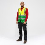 Timco Hi-Visibility Executive Vest - Yellow & Green