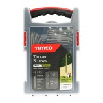 Timco Timber Screws Mixed Grab Pack 165pc Hex - Green