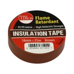 Timco PVC Insulation Tape 25m x 18mm - Brown