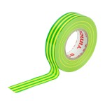 Timco PVC Insulation Tape 25m x 18mm - Green & Yellow Stripe