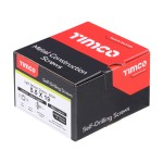Timco Metal Construction Light Section Self Drilling Screws EPDM Washer Hex - Silver Organic