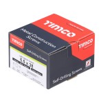 Timco Metal Construction Light Section Self Drilling Screws Hex - Silver Organic