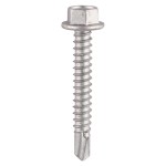 Timco Metal Construction Light Section Self Drilling Screws Hex - Silver Organic