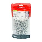 Timco Metal Construction Light Section Self-Drilling Screws EPDM Washer Hex - Silver Organic