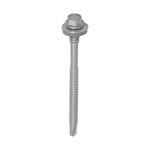 Timco Metal Construction Composite Panel Self Drilling Screws EPDM Washer Hex - Silver Organic
