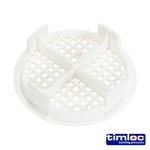 Timco Timloc Push-in Soffit Vent - White - 1140