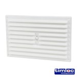 Timco Timloc Internal Plastic Hit and Miss Louvre Grille Vent - White - 1209W