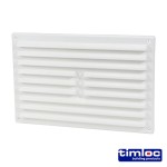 Timco Timloc Internal Plastic Louvre Grille Vent with Flyscreen
