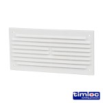 Timco Timloc Internal Plastic Louvre Mini Grille Vent - White - 1218W