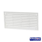 Timco Timloc Internal Plastic Louvre Mini Grille Vent - White - 1218W