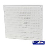 Timco Timloc Internal Plastic Hit and Miss Louvre Mini Grille Vent - White - 1219W