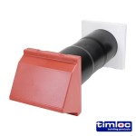 Timco Timloc Aero Core Through-Wall Ventilation Set with Cowl and Baffle - Terracotta - ACV7CTE