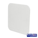 Timco Timloc Access Panel - Plastic - Clip Fit - White